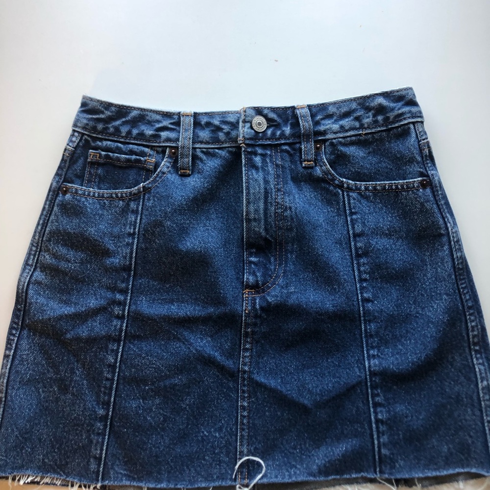 Abercrombie and Fitch Zoe Natural Rise Vintage A-Line Skirt